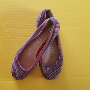 TOMS - Striped Ballet Flats